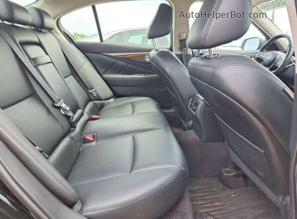 JN1EV7AR2KM554491 2019 INFINITI Q50 Black Vista de los asientos traseros