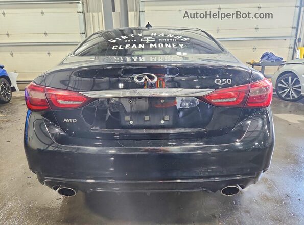 JN1EV7AR2KM556130 2019 INFINITI Q50 Черный Вид сзади