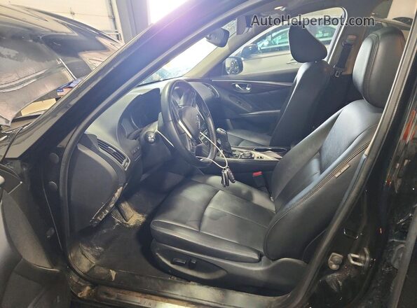 JN1EV7AR2KM556130 2019 INFINITI Q50 Черный Вид салона спереди
