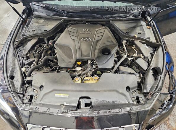 JN1EV7AR2KM556130 2019 INFINITI Q50 Черный Вид задней части салона