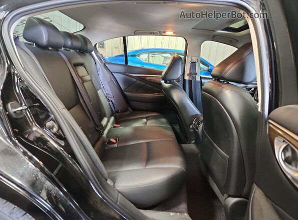 JN1EV7AR2KM556130 2019 INFINITI Q50 Черный Вид задних сидений