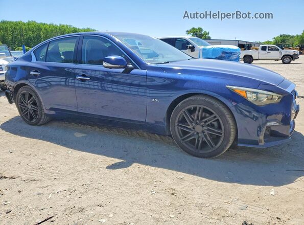 JN1EV7AR2KM592349 2019 INFINITI Q50 Blue წინა მარჯვენა