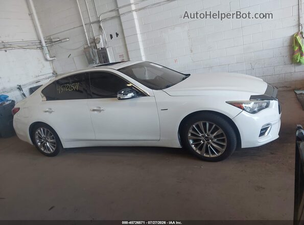 JN1EV7AR2LM256363 2020 INFINITI Q50 White Вид задньої частини салону