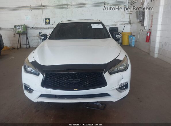 JN1EV7AR2LM256363 2020 INFINITI Q50 White Вид щитка приладів