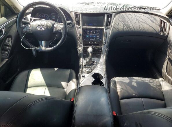 JN1EV7AR3GM345073 2016 INFINITI Q50 White Вид панелі приладів