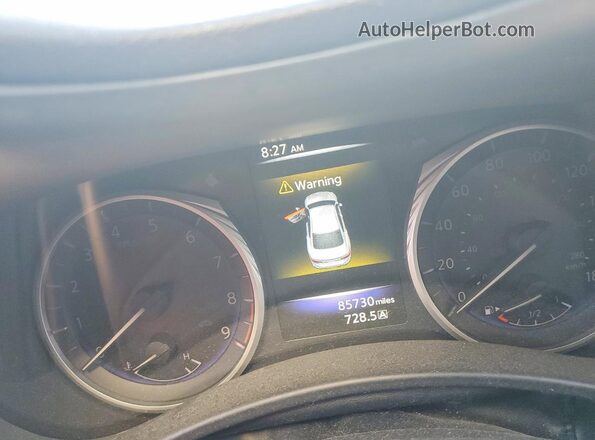 JN1EV7AR3HM839340 2017 INFINITI Q50 Blue Instrument cluster view