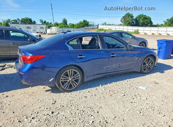 JN1EV7AR3HM839340 2017 INFINITI Q50 Blue Rear right