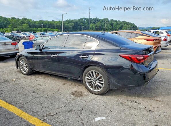JN1EV7AR3JM439316 2018 INFINITI Q50 Black Tył lewy