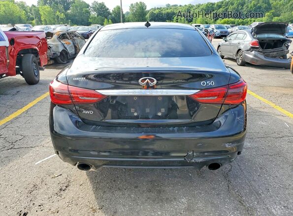 JN1EV7AR3JM439316 2018 INFINITI Q50 Black Widok z tyłu