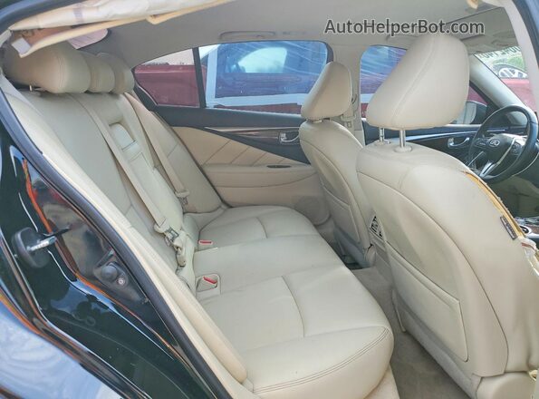 JN1EV7AR3JM439316 2018 INFINITI Q50 Black Widok tylnych siedzeń