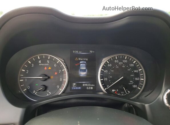 JN1EV7AR3JM439316 2018 INFINITI Q50 Black Widok zestawu wskaźników