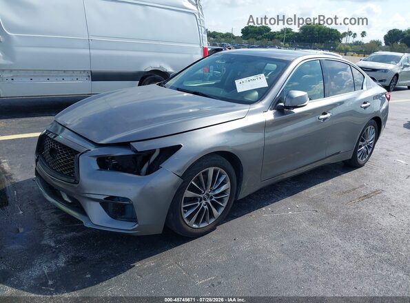 JN1EV7AR3JM440983 2018 INFINITI Q50 Gray Передня ліва чверть