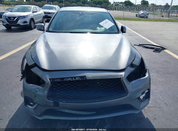 JN1EV7AR3JM440983 2018 INFINITI Q50 Gray Вид задньої частини салону
