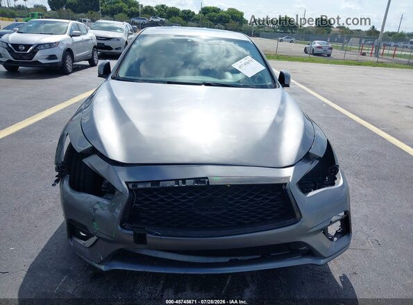 JN1EV7AR3JM440983 2018 INFINITI Q50 Gray Вид спереду