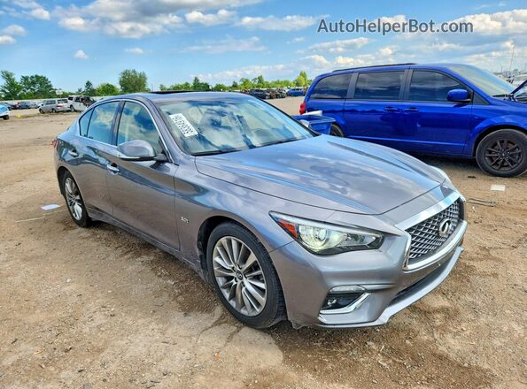 JN1EV7AR3JM444144 2018 INFINITI Q50 Серый Передняя правая четверть