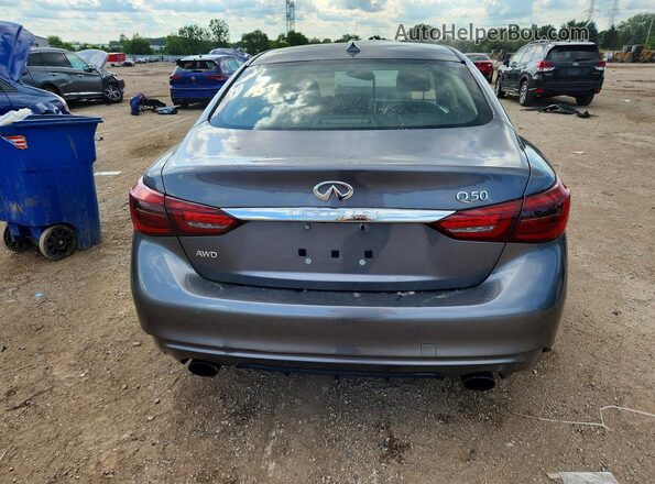 JN1EV7AR3JM444144 2018 INFINITI Q50 Серый Вид сзади