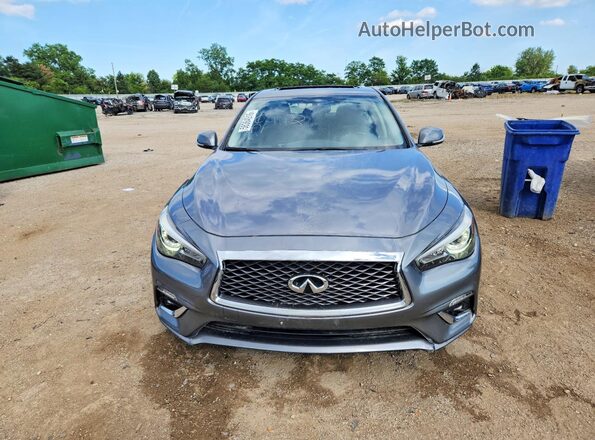 JN1EV7AR3JM444144 2018 INFINITI Q50 Серый Вид спереди