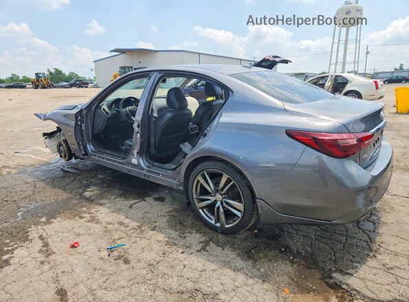 JN1EV7AR3KM591128 2019 INFINITI Q50 Серый Задняя левая четверть