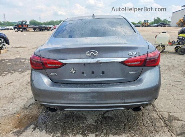 JN1EV7AR3KM591128 2019 INFINITI Q50 Серый Вид сзади