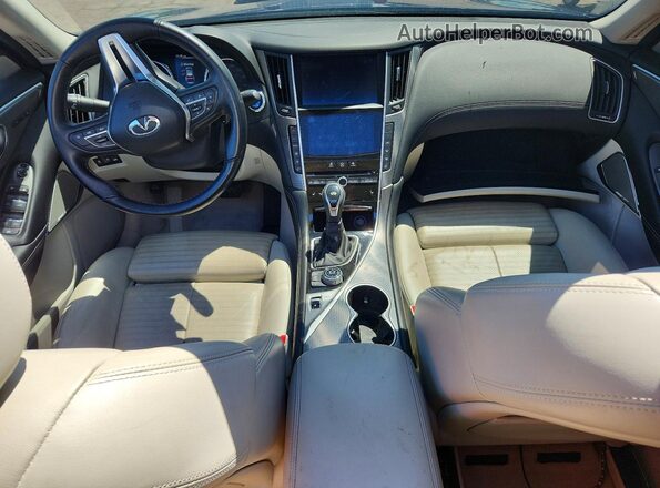 JN1EV7AR3LM251429 2020 INFINITI Q50 Blue Dashboard view