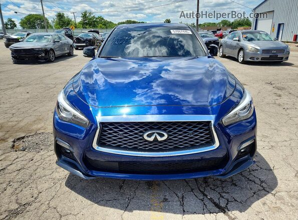 JN1EV7AR3LM251429 2020 INFINITI Q50 Blue Front view