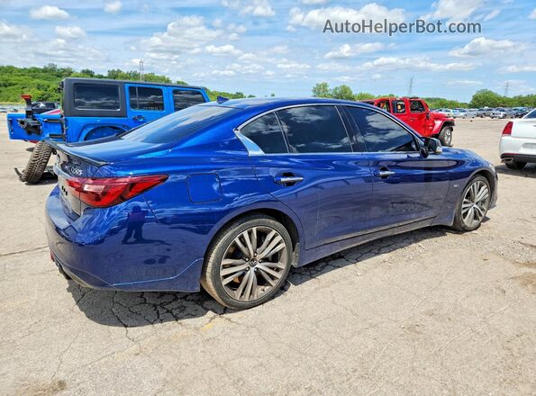 JN1EV7AR3LM251429 2020 INFINITI Q50 Blue Rear right