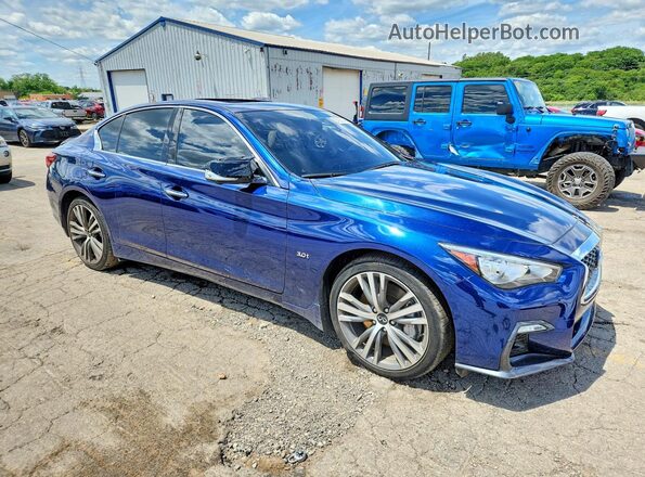 JN1EV7AR3LM251429 2020 INFINITI Q50 Blue Front right
