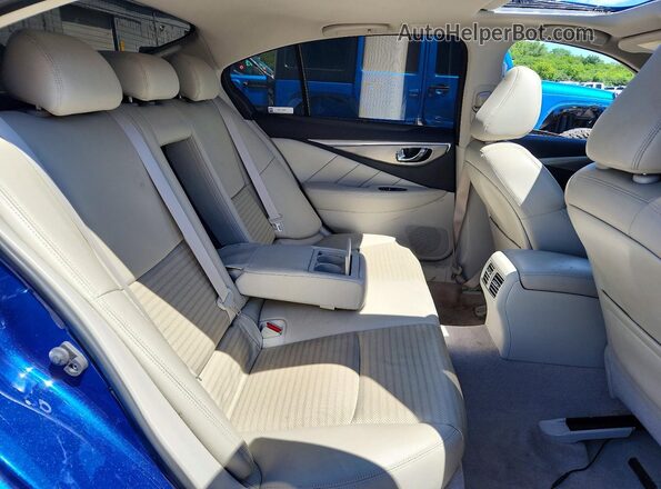 JN1EV7AR3LM251429 2020 INFINITI Q50 Blue Rear seats view