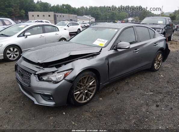 JN1EV7AR3LM254489 2020 INFINITI Q50 Black Առջևի ձախ երեք քառորդ տեսարան