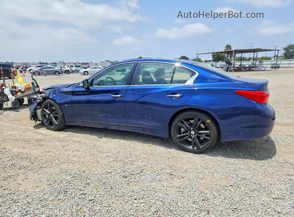 JN1EV7AR4HM832963 2017 INFINITI Q50 Blue Հետևի ձախ