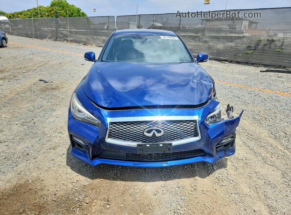 JN1EV7AR4HM832963 2017 INFINITI Q50 Blue Դիմացի տեսք