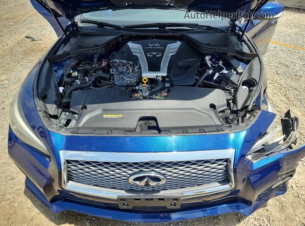 JN1EV7AR4HM832963 2017 INFINITI Q50 Blue Սալոնի հետևի տեսք