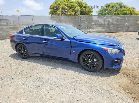 JN1EV7AR4HM832963 2017 INFINITI Q50 Blue Առջևի աջ