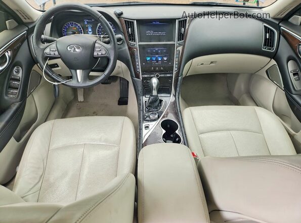 JN1EV7AR4HM833465 2017 INFINITI Q50 Серебряный Вид панели приборов