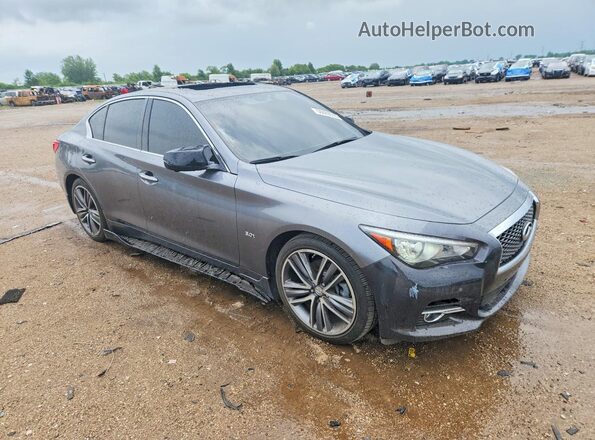 JN1EV7AR4HM833465 2017 INFINITI Q50 Серебряный Передняя правая четверть