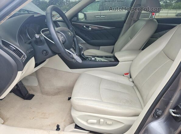 JN1EV7AR4HM833465 2017 INFINITI Q50 Серебряный Вид салона спереди