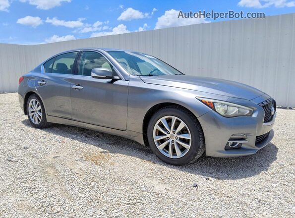 JN1EV7AR4HM841176 2017 INFINITI Q50 Silver Front right