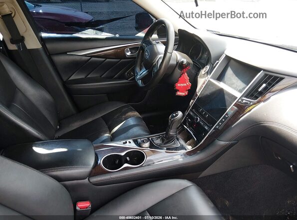 JN1EV7AR4JM439258 2018 INFINITI Q50 Black Front interior view