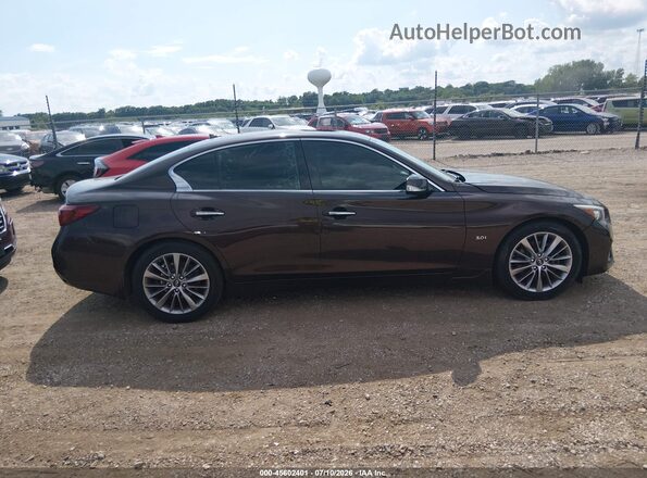 JN1EV7AR4JM439258 2018 INFINITI Q50 Black Rear interior view