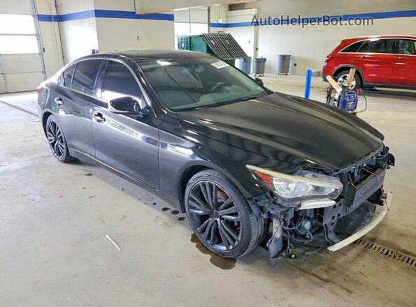 JN1EV7AR4JM440216 2018 INFINITI Q50 Black წინა მარჯვენა