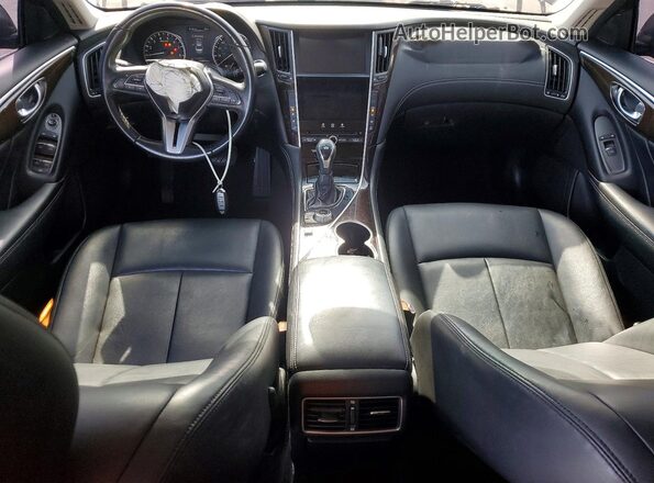 JN1EV7AR4JM440619 2018 INFINITI Q50 Черный Вид панели приборов