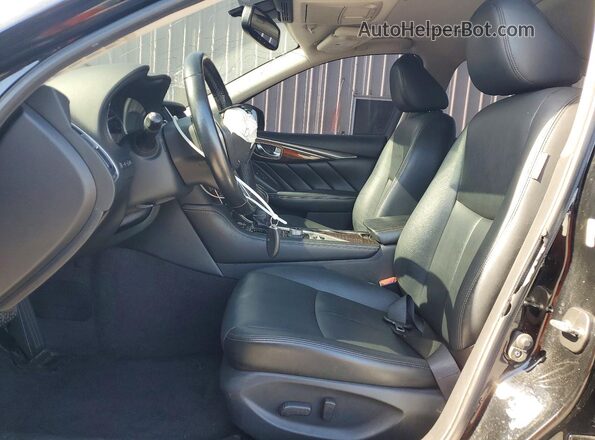 JN1EV7AR4JM440619 2018 INFINITI Q50 Черный Вид салона спереди