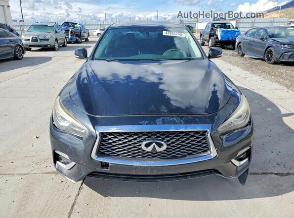 JN1EV7AR4JM442144 2018 INFINITI Q50 Black Դիմացի տեսք