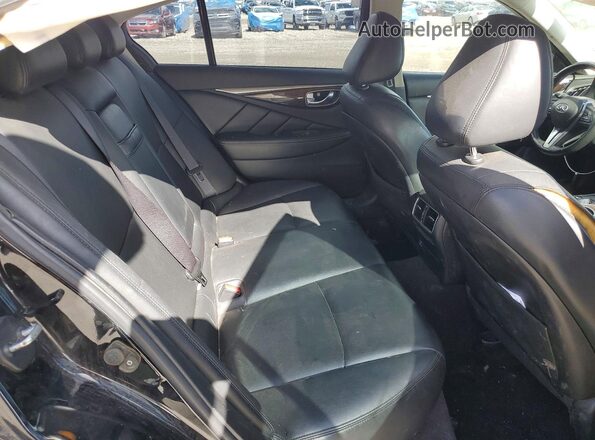 JN1EV7AR4JM442144 2018 INFINITI Q50 Black Հետևի նստատեղերի տեսք