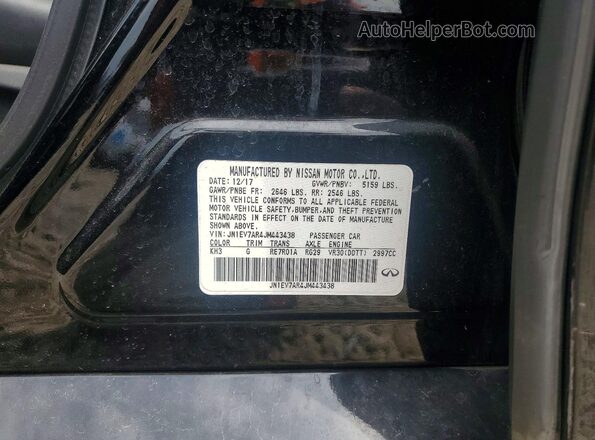 JN1EV7AR4JM443438 2018 INFINITI Q50 Black Շարժիչի բաժամունքի տեսք