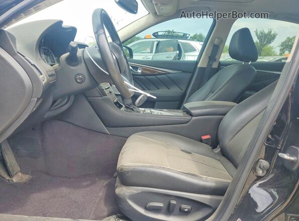 JN1EV7AR4JM443438 2018 INFINITI Q50 Black Սալոնի դիմացի տեսք