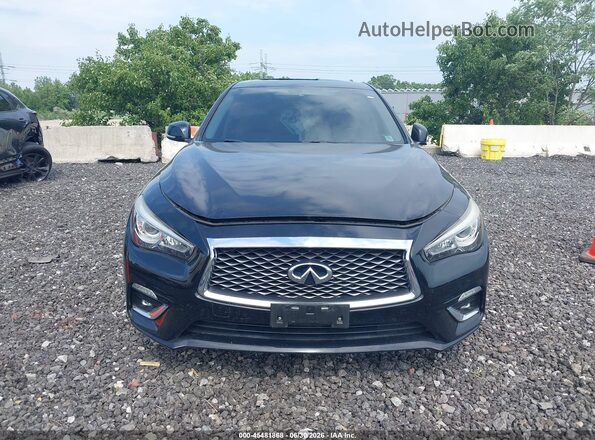 JN1EV7AR4JM443620 2018 INFINITI Q50 Black Instrument cluster view