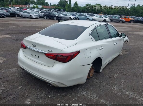 JN1EV7AR4JM445481 2018 INFINITI Q50 White Задня права чверть