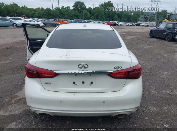 JN1EV7AR4JM445481 2018 INFINITI Q50 White 