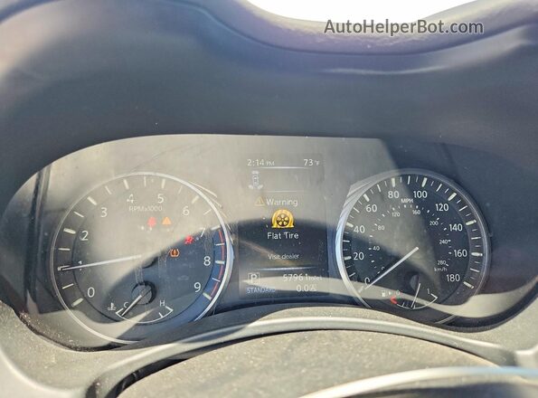 JN1EV7AR4KM555268 2019 INFINITI Q50 White ხელსაწყოთა პანელის ხედი